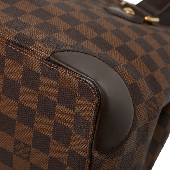 LOUIS VUITTON Brown Damier Leather Tote Bag - Picture 5 of 12